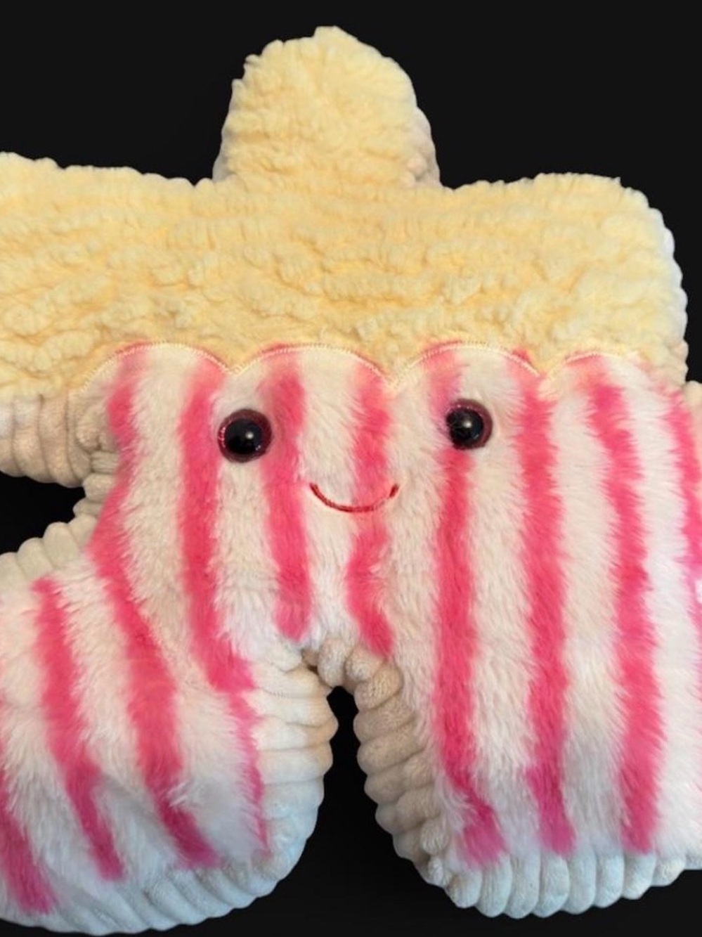 Plush Pluzzles Kids Pillow Plush- Pink & Cream